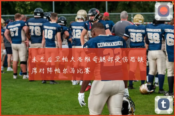 米兰后卫帕夫洛维奇腿部受伤恐缺席对阵帕尔马比赛
